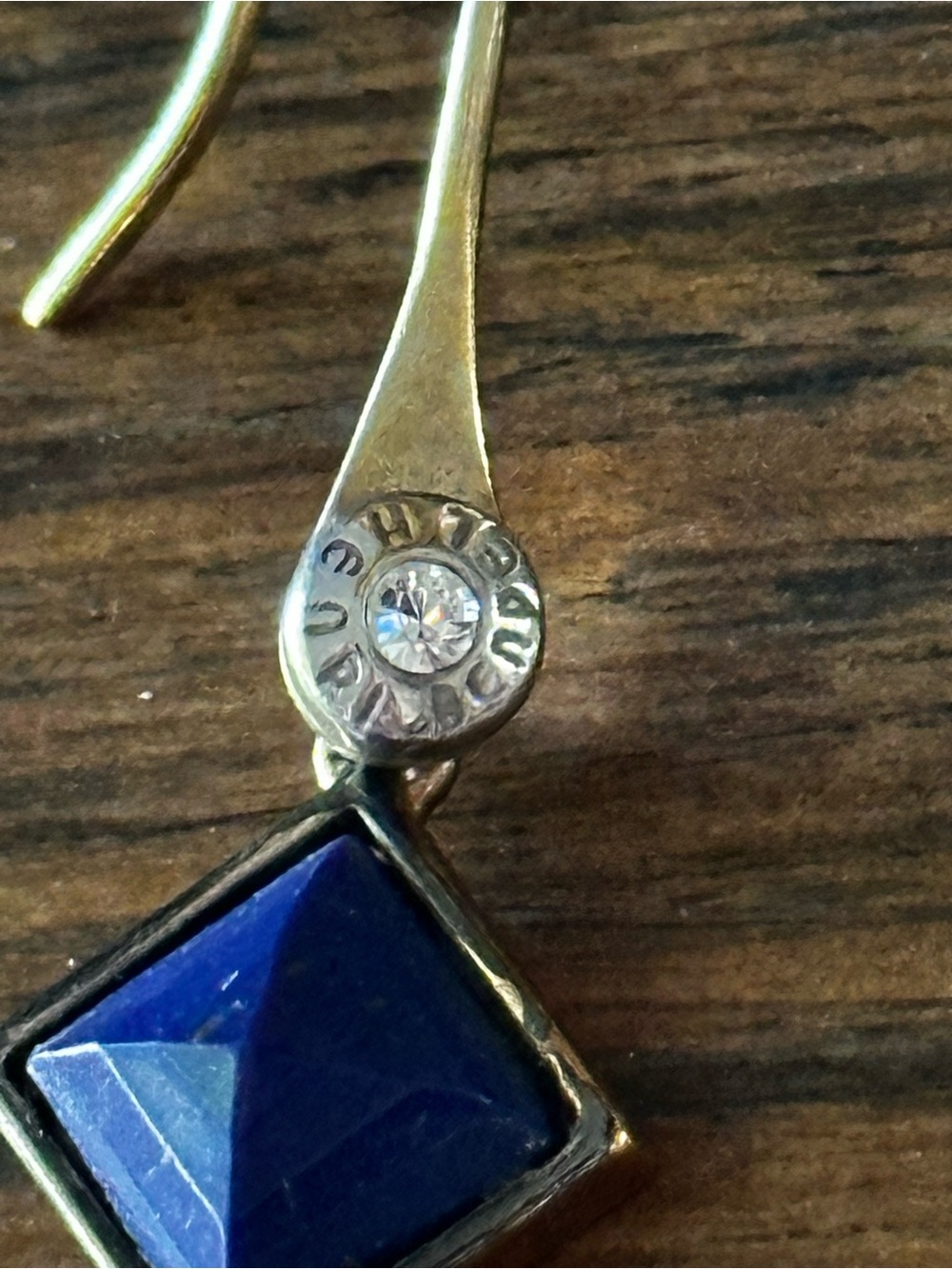 Henri Bendel matching Gold and Blue Earrings & Bracelet - Picture 11 of 15